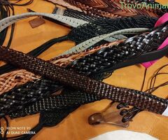 Cinture Intrecciate. Vera Pelle -Taglie piccole - - 2/4