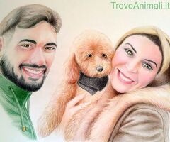Ritratti di animali a pastelli